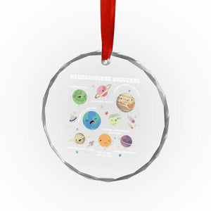 Neurodiverse Universe Crystal Glass Ornament Autism Awareness ASD ADHD Neurodiversity Sped Teacher TS02 Print Your Wear