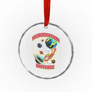 Neurodiverse Universe Crystal Glass Ornament Neurodiversity Embrace ADHD Autism ASD TS02 Print Your Wear