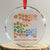 Neurodiversity Boho Floral Crystal Glass Ornament Celebrate Minds of All Kinds Autism ADHD ASD TS02 Transparent Glass 3'' Circle Print Your Wear