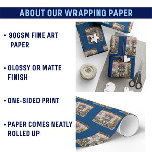 Never Alone Raccoon Mom Wrapping Paper Roll Funny Mama Life Mothers Day TS11 Print Your Wear