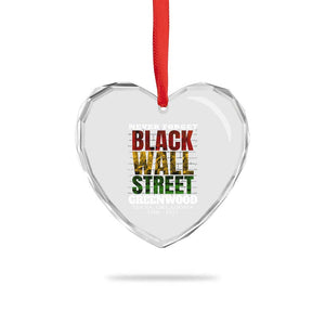 Never Forget Black Wall Street Heart Crystal Glass Ornament Tulsa Oklahoma Black History Month TS11 Print Your Wear