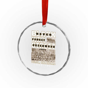 Never Forget Greenwood Black Wall Street Crystal Glass Ornament Black History Month TS11 Print Your Wear