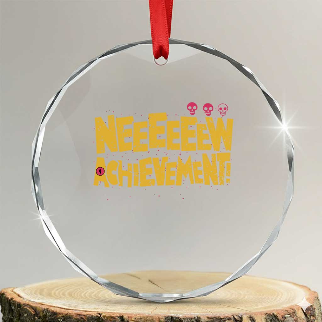 New Achievement Crystal Glass Ornament Funny Sci-Fi Book Lover TS14 Transparent Glass 3'' Circle Print Your Wear