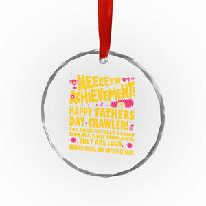 New Achievement Happy Fathers Day Crawler Crystal Glass Ornament Funny Gamer Dad LitRPG Gaming Milestone TS02 Print Your Wear
