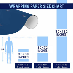 New Dad 2026 Wrapping Paper Roll First Fathers Day Promoted To Daddy Est 2026 TS10 Print Your Wear