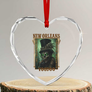 New Orleans Voodoo Heart Crystal Glass Ornament Bourbon Street French Quarter Creepy Occult Lover TS11 Transparent Glass 3'' Heart Print Your Wear