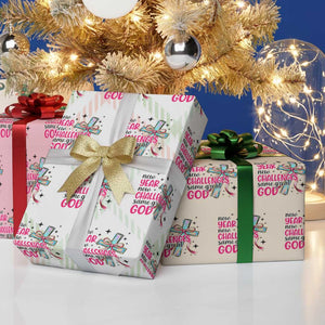 New Year New Challenges Same Great God Wrapping Paper Roll Christian New Year Eve TS11 Print Your Wear