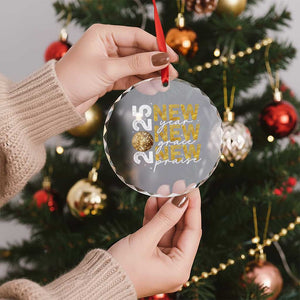 New Year New Grace New Praise 2025 Crystal Glass Ornament TS11 Print Your Wear
