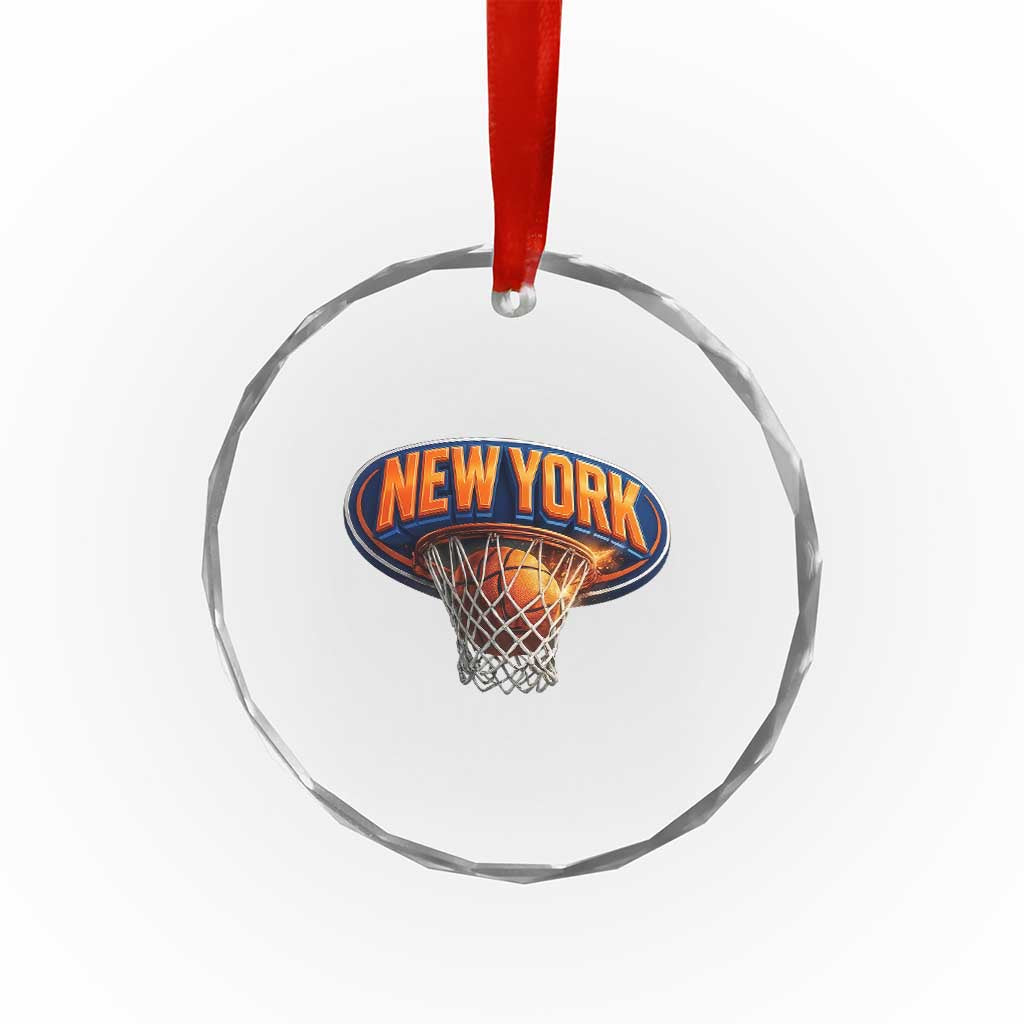 New York Game Day Gift Hoops Lover Crystal Glass Ornament TS12 Print Your Wear