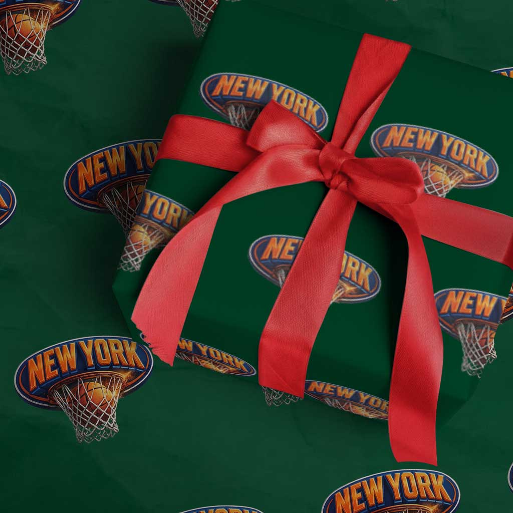 New York Game Day Gift Hoops Lover Wrapping Paper Roll