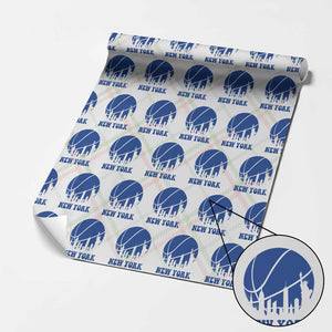 New York Skyline Wrapping Paper Roll Proud Game Day Sports Fan Gift