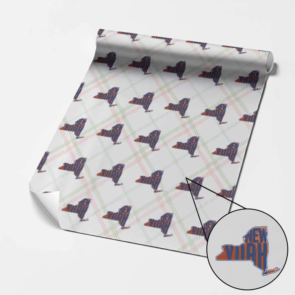 New York State Pride Graphic Wrapping Paper Roll Basketball Fan Gift