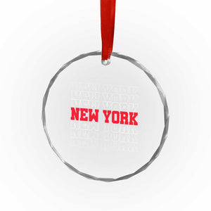 New York Vintage Crystal Glass Ornament State Pride Classic Throwback Design TS10 Print Your Wear
