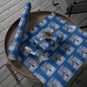 Nihilist Penguin But Why Wrapping Paper Roll Snow Mountains Motivational Penguin Meme TS11 Blue Print Your Wear