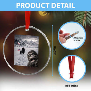 Nihilist Penguin Trump Hiking Mountains Crystal Glass Ornament Funny Bigfoot Selfie But Why TS14 Print Your Wear