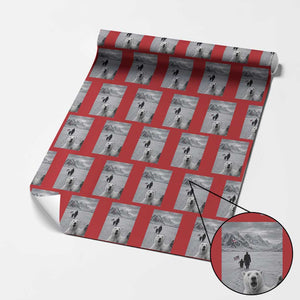 Nihilist Penguin Trump Hiking Mountains Wrapping Paper Roll Funny Polar Bear Selfie But Why TS14 Red Print Your Wear