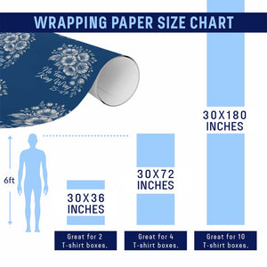 No Faux King Way 25 47 Wrapping Paper Roll Floral Bouquet Resist Authoritarian 25th Amendment TS02 Print Your Wear