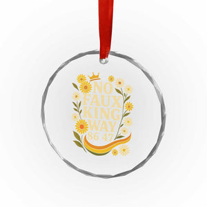No Faux King Way 8647 Crystal Glass Ornament Subtle Resist 70s Retro Floral TS02 Print Your Wear