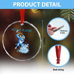 No Ice Please Crystal Glass Ornament Funny Babe The Blue Ox Minnesota Folklore TS12 Print Your Wear