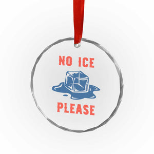No Ice Please Crystal Glass Ornament Funny Ice Cube Anti ICE Deportation Human Rights TS14 Print Your Wear