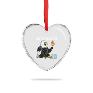 No Ice Please Heart Crystal Glass Ornament Funny American Eagle Social Justice Gift TS12 Print Your Wear