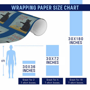 No Ice Please Wrapping Paper Roll Funny Cat Anti ICE Artist Meme TS14 Print Your Wear