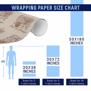 No Ice Please Wrapping Paper Roll Funny Coffee Lover Pro Immigration Political TS11 Print Your Wear