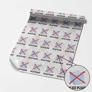 No Ice Please Wrapping Paper Roll Subtle Anti ICE Deportation Human Rights TS14 Christmas Plaid Print Your Wear