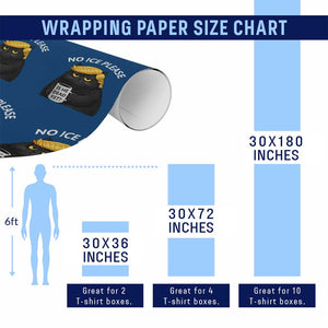 No ICE Protest Wrapping Paper Roll Is He Dead Yet Black Cat Meme TS10 Print Your Wear
