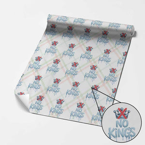 No Kings Abolish ICE Wrapping Paper Roll Anti Authoritarian Protest TS12 Christmas Plaid Print Your Wear