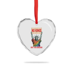 No Kings But Yas Queens Heart Crystal Glass Ornament Statue Of Liberty LGBTQ Pride Ally Pride TS11 Print Your Wear