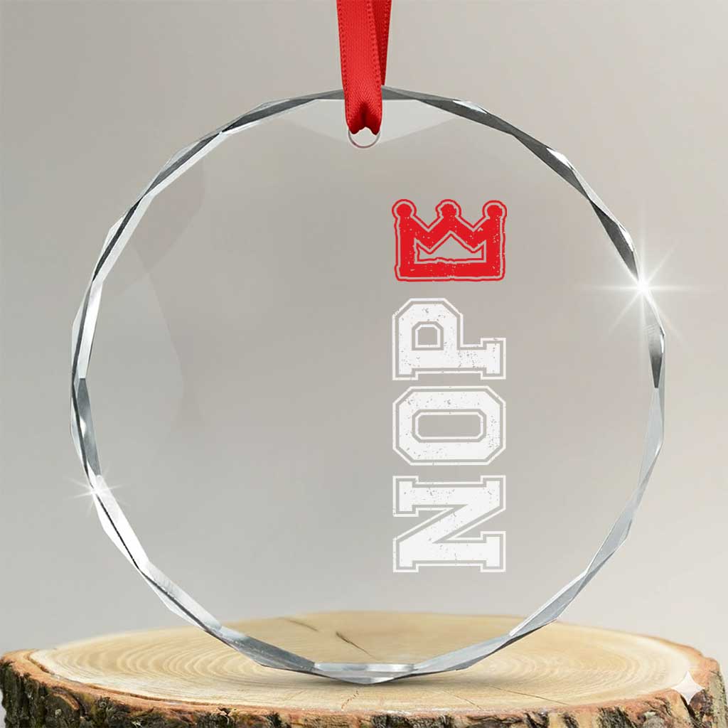 No Kings Crystal Glass Ornament In America Protest TS10 Transparent Glass 3'' Circle Print Your Wear