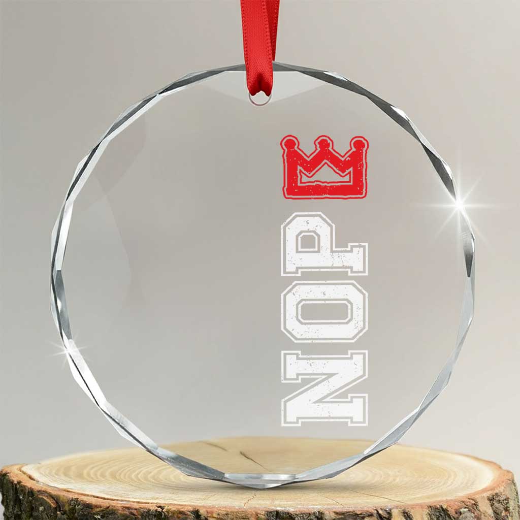 No Kings Crystal Glass Ornament In America Protest TS10 Transparent Glass 3'' Circle Print Your Wear