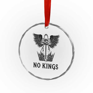 No Kings Crystal Glass Ornament St Michael Archangel Victory Over Tyranny TS12 Print Your Wear