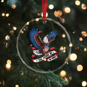 No Kings Crystal Glass Ornament USA 250th Anniversary Freedom Eagle TS12 Print Your Wear