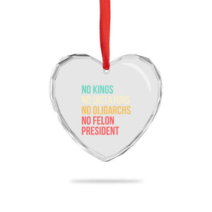 No Kings Heart Crystal Glass Ornament Retro Resistance TS10 Print Your Wear