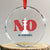No Kings In America Chess Crystal Glass Ornament White King - Print Your Wear