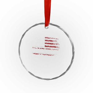No Kings in America Crystal Glass Ornament 86 47 US Flag Impeach 47 TS10 Print Your Wear