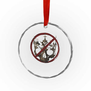 No Kings in America Crystal Glass Ornament Skull Crown Nope Kings TS10 Print Your Wear