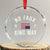 No Kings in America Crystal Glass Ornament US Flag Upside Down TS10 Transparent Glass 3'' Circle Print Your Wear