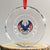 No Kings in America Patriotic Eagle Crystal Glass Ornament Since 1776 4th of July USA Independence Day - Print Your Wear