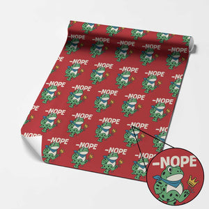 No Kings in America Portland Frog Wrapping Paper Roll Funny Political Meme TS10 Red Print Your Wear