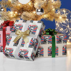 No Kings in America Since 1776 Wrapping Paper Roll Founding Fathers George Washington Patriotic TS02 Print Your Wear