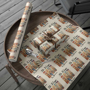 No Kings In America Wrapping Paper Roll American Anti Authoritarian Protest TS12 Beige Print Your Wear