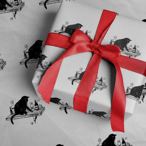 No Kings No Wars No Ice Cat Wrapping Paper Roll Political Humor Gift TS12 White Print Your Wear