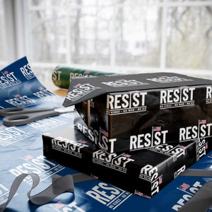 No Kings No Wars No Ice Wrapping Paper Roll Anti Trump Political TS12 Black Print Your Wear
