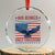 No Kings Only Freedom Crystal Glass Ornament American Flag Bald Eagle Retro Vintage - Print Your Wear