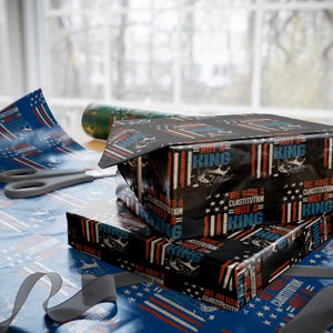 No Kings Protest Wrapping Paper Roll We Have A Constitution Not A King American Flag TS10 Black Print Your Wear