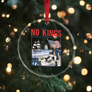 No Kings Since 1776 George Washington Crystal Glass Ornament Political Humor Gift TS12 Print Your Wear