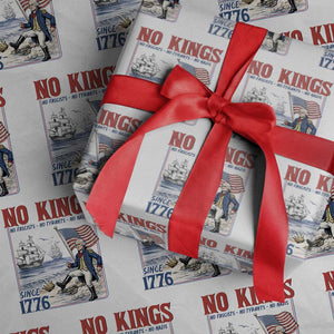 No Kings Since 1776 George Washington Wrapping Paper Roll Political Humor Gift TS12 White Print Your Wear
